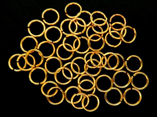 Jump rings brass - 9,
