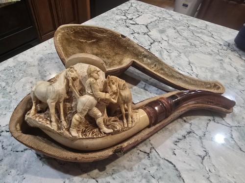 Antique meerschaum pipe - pipe, racing