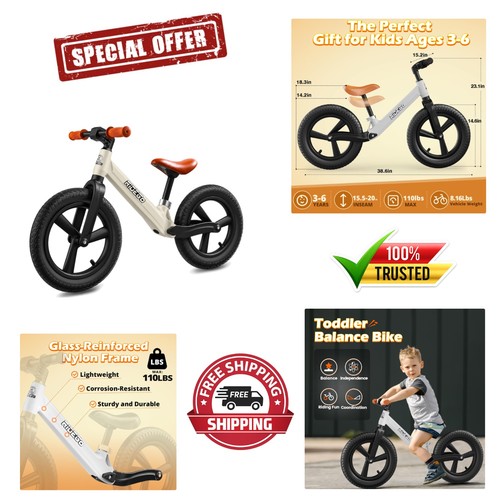 Air rubber tire balance bike - balance,