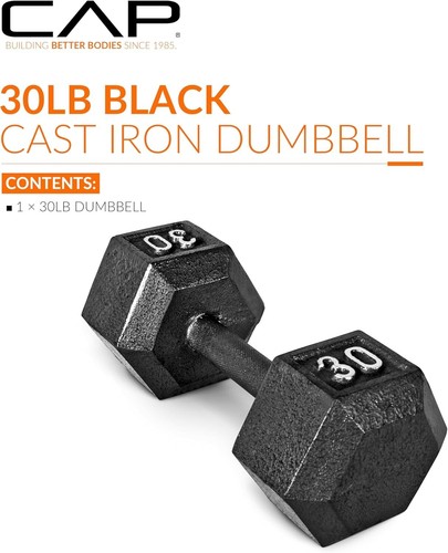 Black single dumbbell - black,