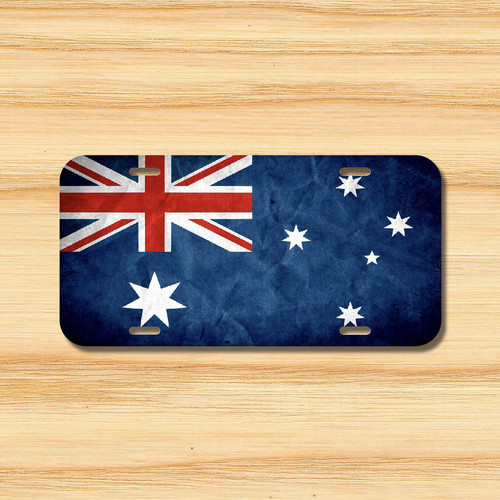 Australia flag license plate - license,