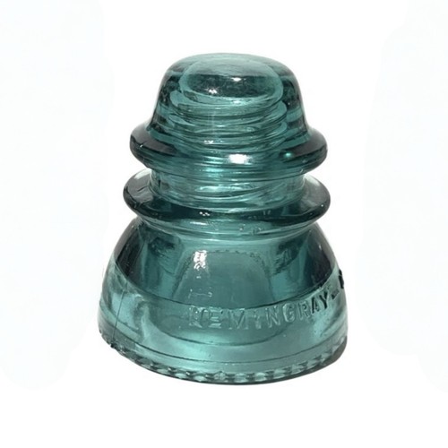 Hemingray aqua glass telephone - aqua,