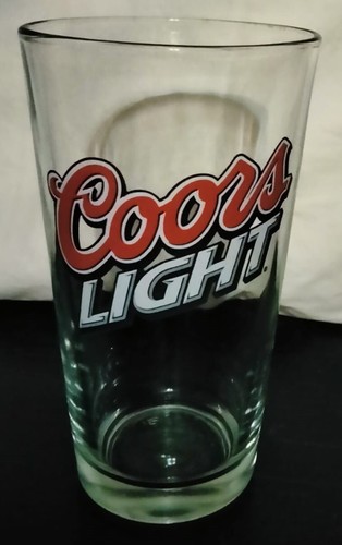 Coors light clear glass pint - glass,