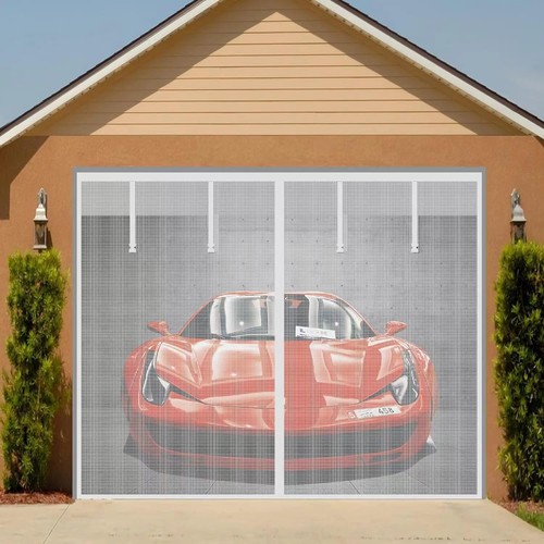 Magnetic garage screen door - garage,