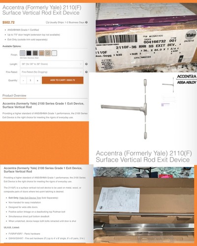 Yale 2110 surface vertical - surface,