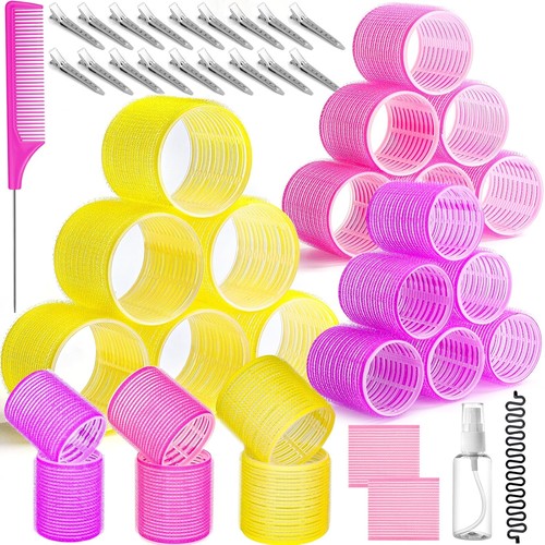 Jumbo hair curlers - curlers, set
