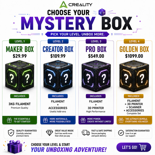 Mystery box creality - box】creality, 3d