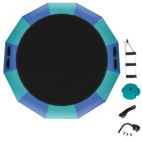 Goplus 15ft inflatable water - goplus,