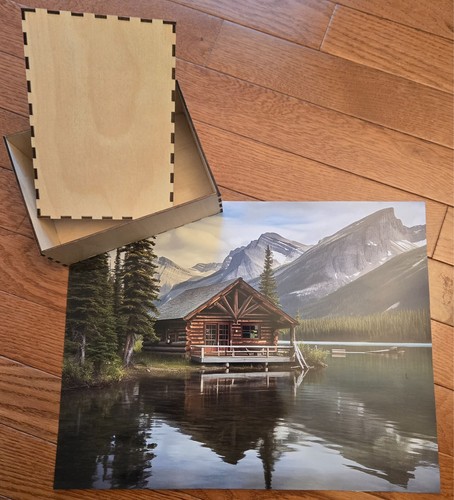 Mountain lake cabin - cabin, wooden