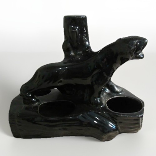 Vintage black panther lamp - vintage,