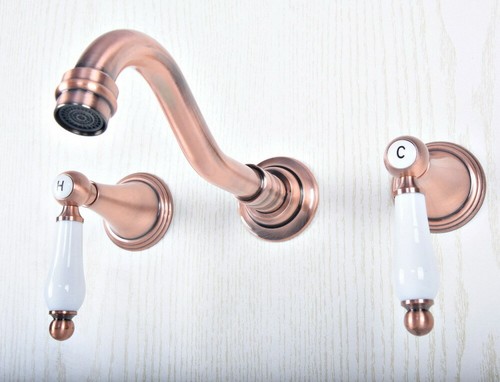 Antique copper double handle - antique,