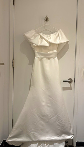 Ivory off shoulder - off-shoulder, satin