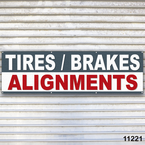 Tires brakes alignments banner - tires,