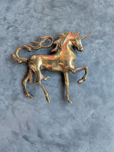 Vintage brass pegasus - vintage, figurine