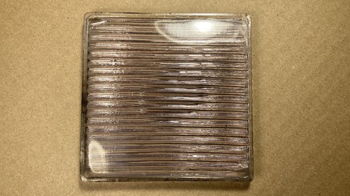 Antique glass prism tile - 4",