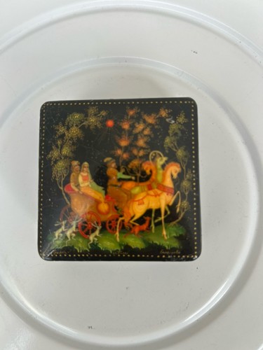 Russian palekh lacquer box a - russian,