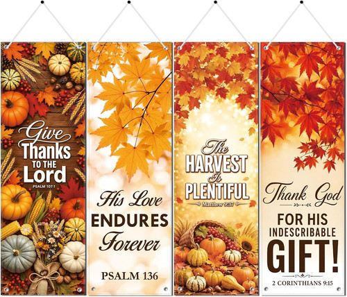 Fall church banners with - fall,