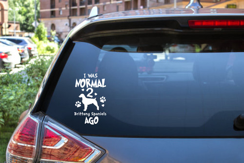 Brittany spaniel vinyl decal - brittany,