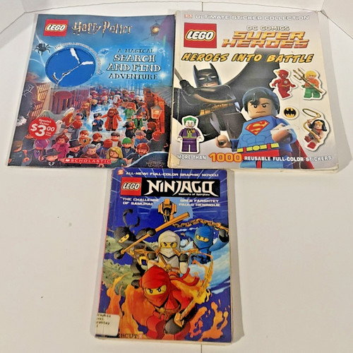 Lego books lot super - books,