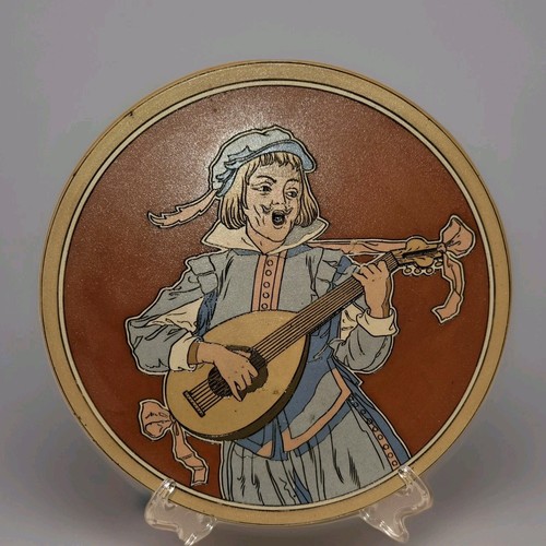 Mettlach wall plate plaque - mettlach,