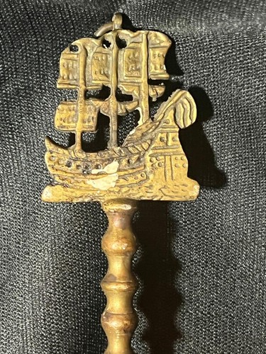 Antique old begium brass - antique,