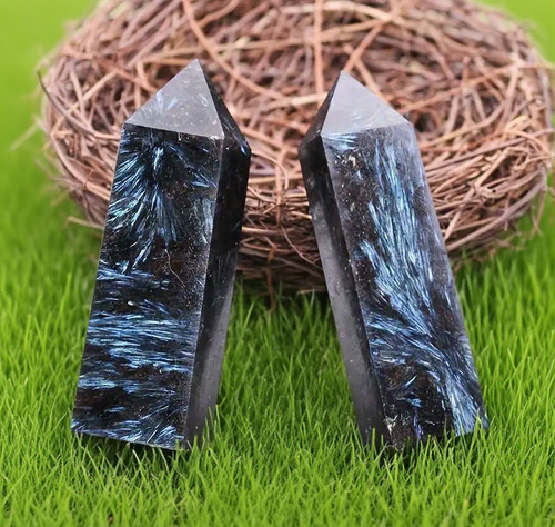 2pcs arfvedsonite blue flash - arfvedsonite,