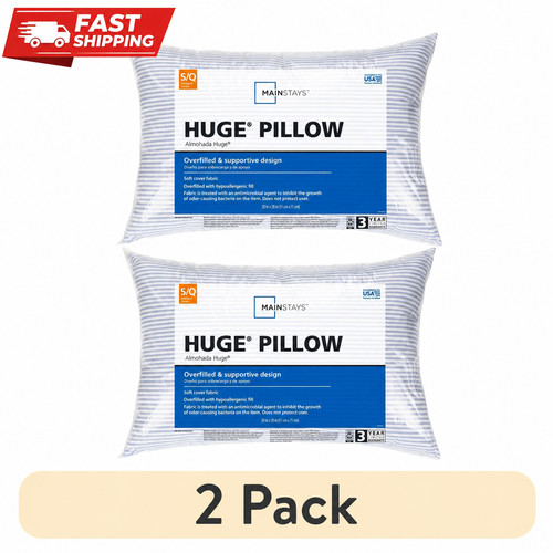 Pack mainstays huge pillows - 2,