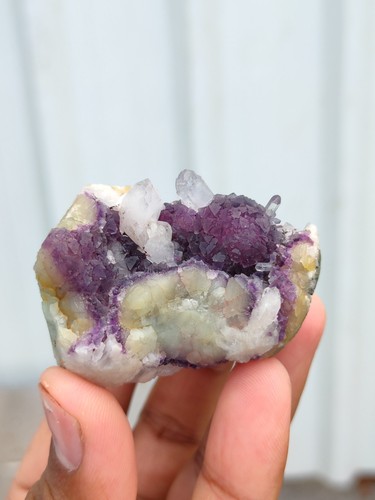 Purple fluorite quartz - purple,