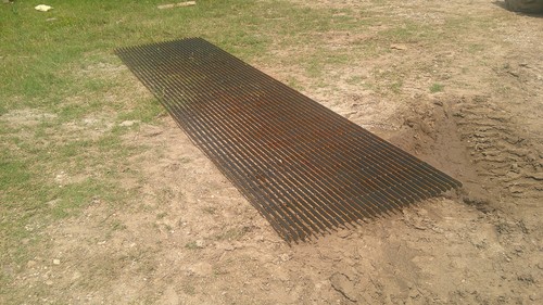 Steel grating x 11 - steel, 11'
