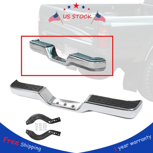 Chrome rear step bumper face - bumper,