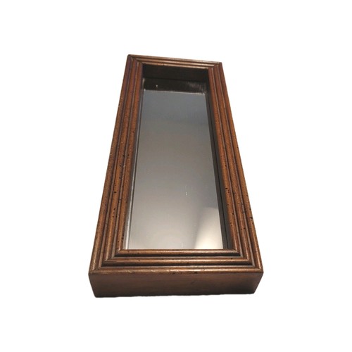 Vintage wooden wall mirror - vintage,