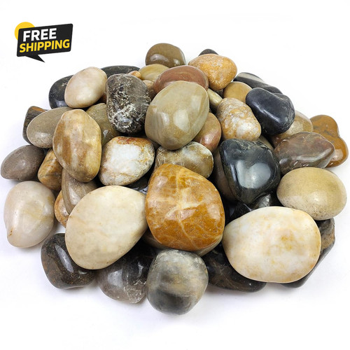 40lbs large river rocks - large,