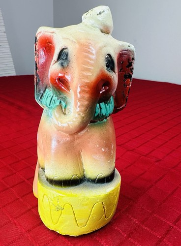 Vtg chalkware elephant bank - vtg,