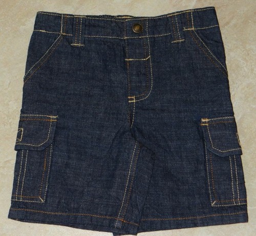 Boys infant blue denim cargo - blue,