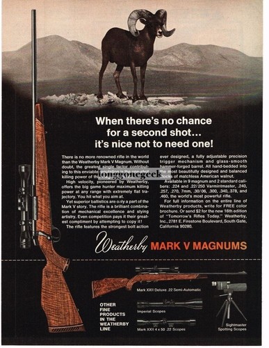 1970 weatherby mark - weatherby, v