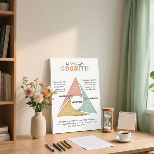 Triangle cognitif canvas - le,