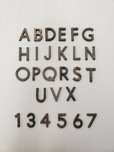 Metal letters and - letters,