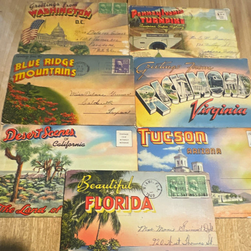 Vintage souvenir postcard - souvenir,
