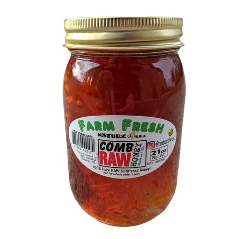 Raw honey comb 21oz - raw,