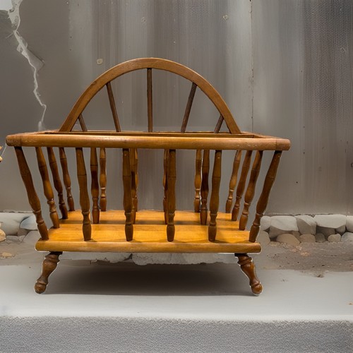 Vintage maple wood spindle - vintage,