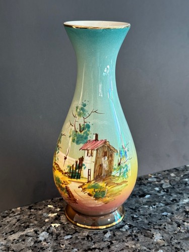 Portuguese hand painted vase - portuguese,