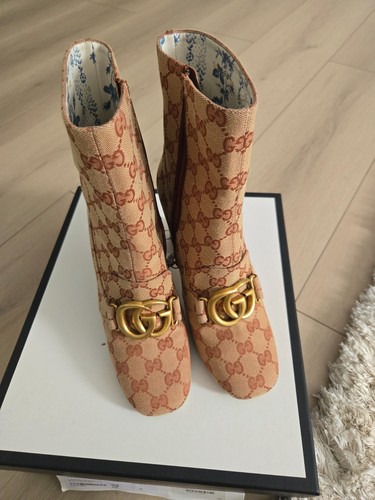 Gucci brown canvas - brown, logo