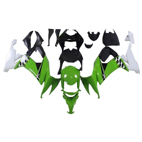 Green white black plastic - green,