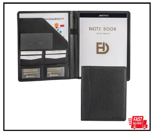 Leather padfolio portfolio - padfolio,