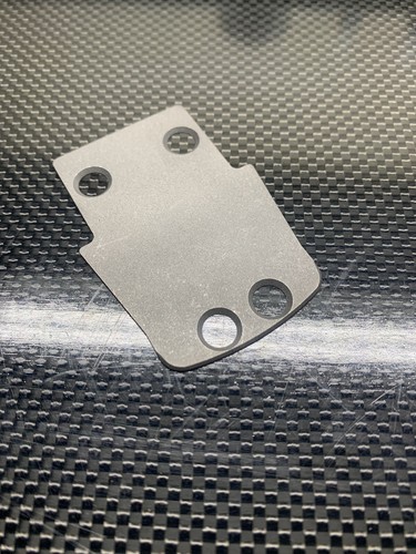 Titanium skid plate - plate, rear