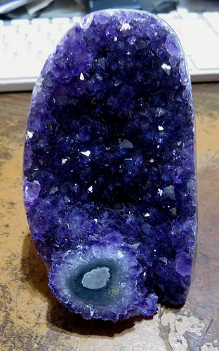 Amethyst crystal cluster - amethyst,