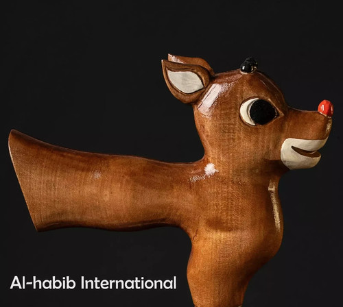 Hand carved christmas - carved, deer