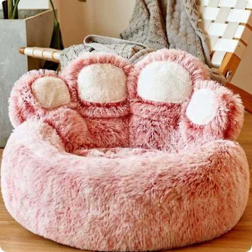 Fluffy dog bed winter warm - bed,