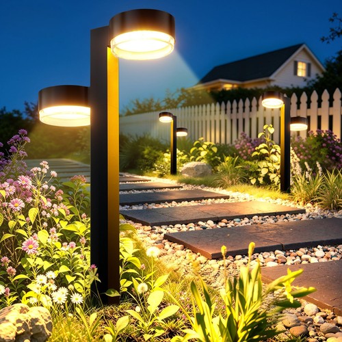 Bright solar pathway - solar, lights