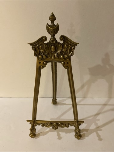Brass easel ornate art or - -,